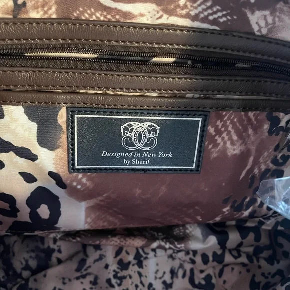 Sharif White and Floral Tote Bag NWT - Picture 7 of 9